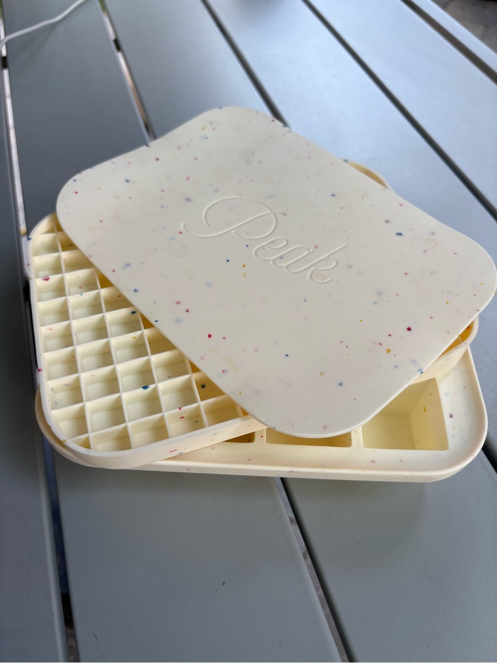 Starbucks Speckled Cream Silicone Tray with Multicolor Flecks